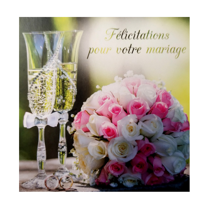 Carte "Félicitation" - Mariage