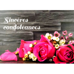 Carte Sincères Condoléances