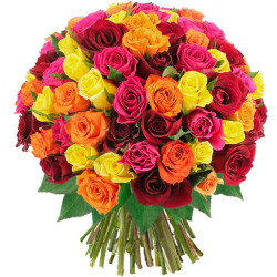 Bouquet Mix Roses Equateur