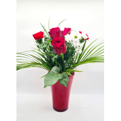 Bouquet assorti rouge